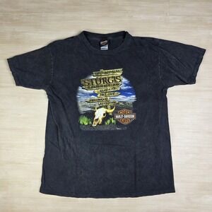 Vintage Harley-Davidson Sturgis Shirt Mens Large Rally Rapid City 2007 Biker